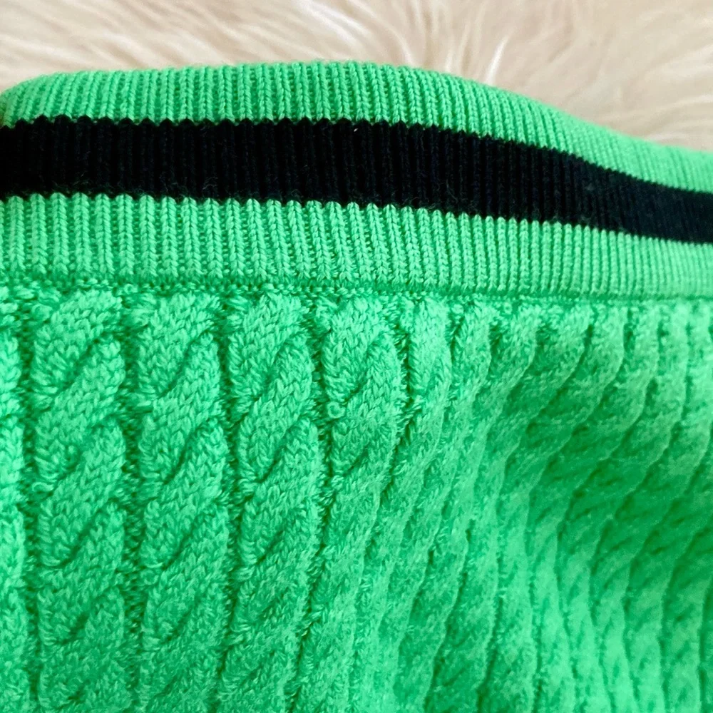 Alice + Olivia Ingrid Wool-Blend Cable Knit Skirt - Picture 6 of 15